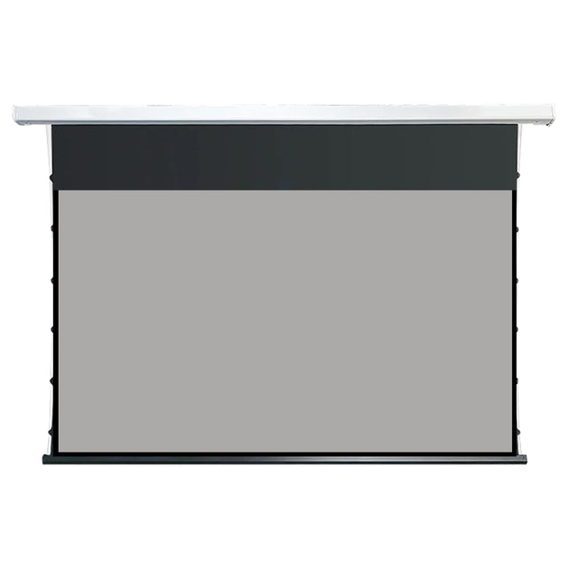 Wupro Cinema QuadraArc ALR Tensioned Smart Motorized Drop Down Projector Screen - Soft gray matt