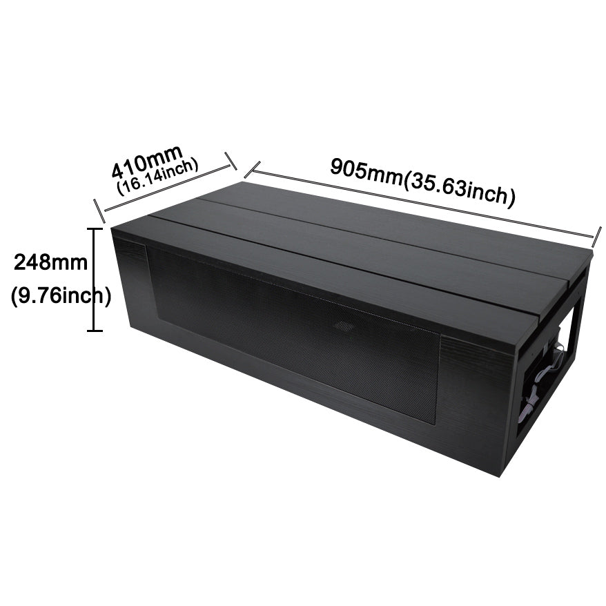 WUPRO Cinema Motorized Laser TV Cabinet Automated Projector Sliding Module Dimensions when fully closed