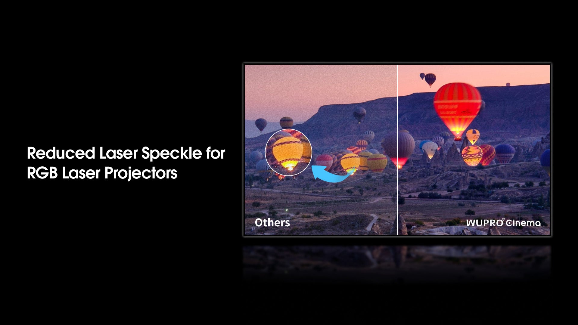 WUPRO Gallery G3A Acoustic Transparent Projector Screen Minimizing Laser Speckle for RGB Laser Projectors