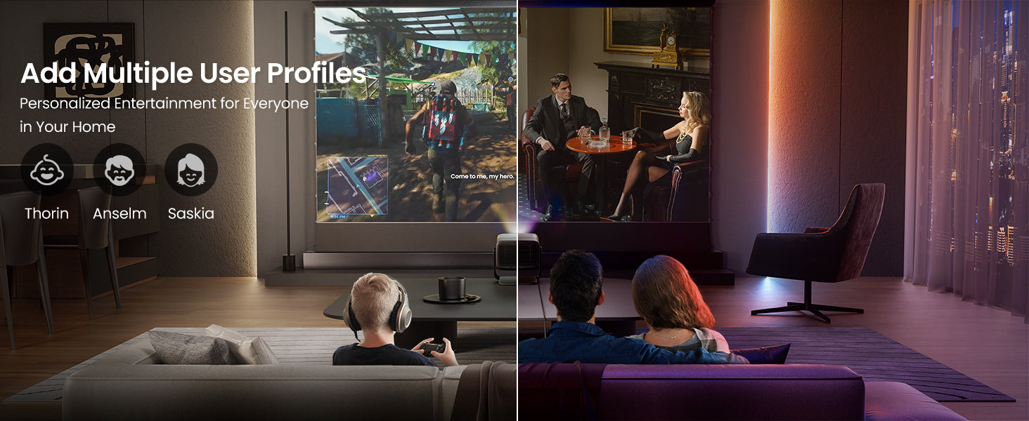 JMGO N1S Ultimate 4K Laser Gimbal Projector Personalized Entertainment