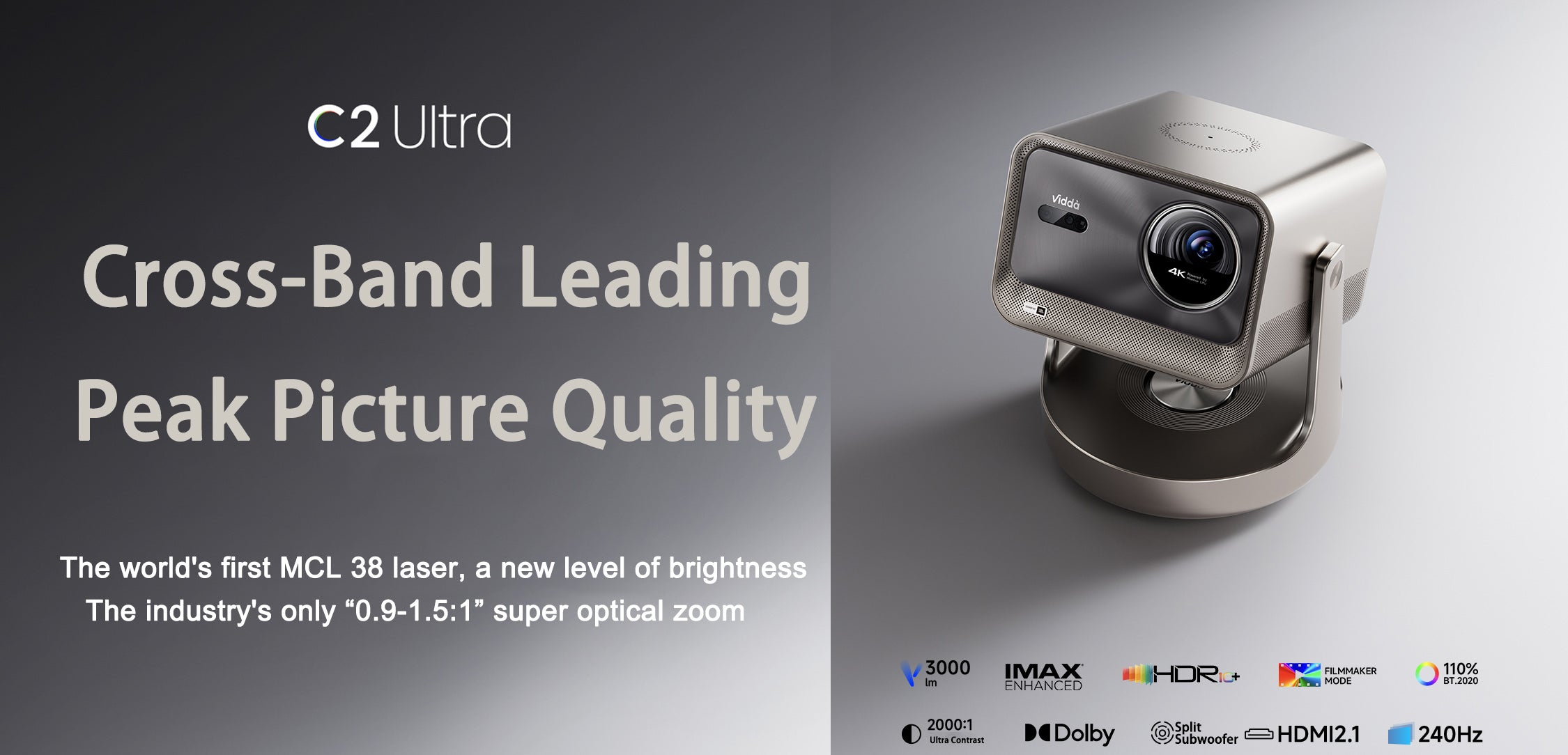 Hisense Vidda C2 Ultra Cross-Band Leading Peak Picture Quality