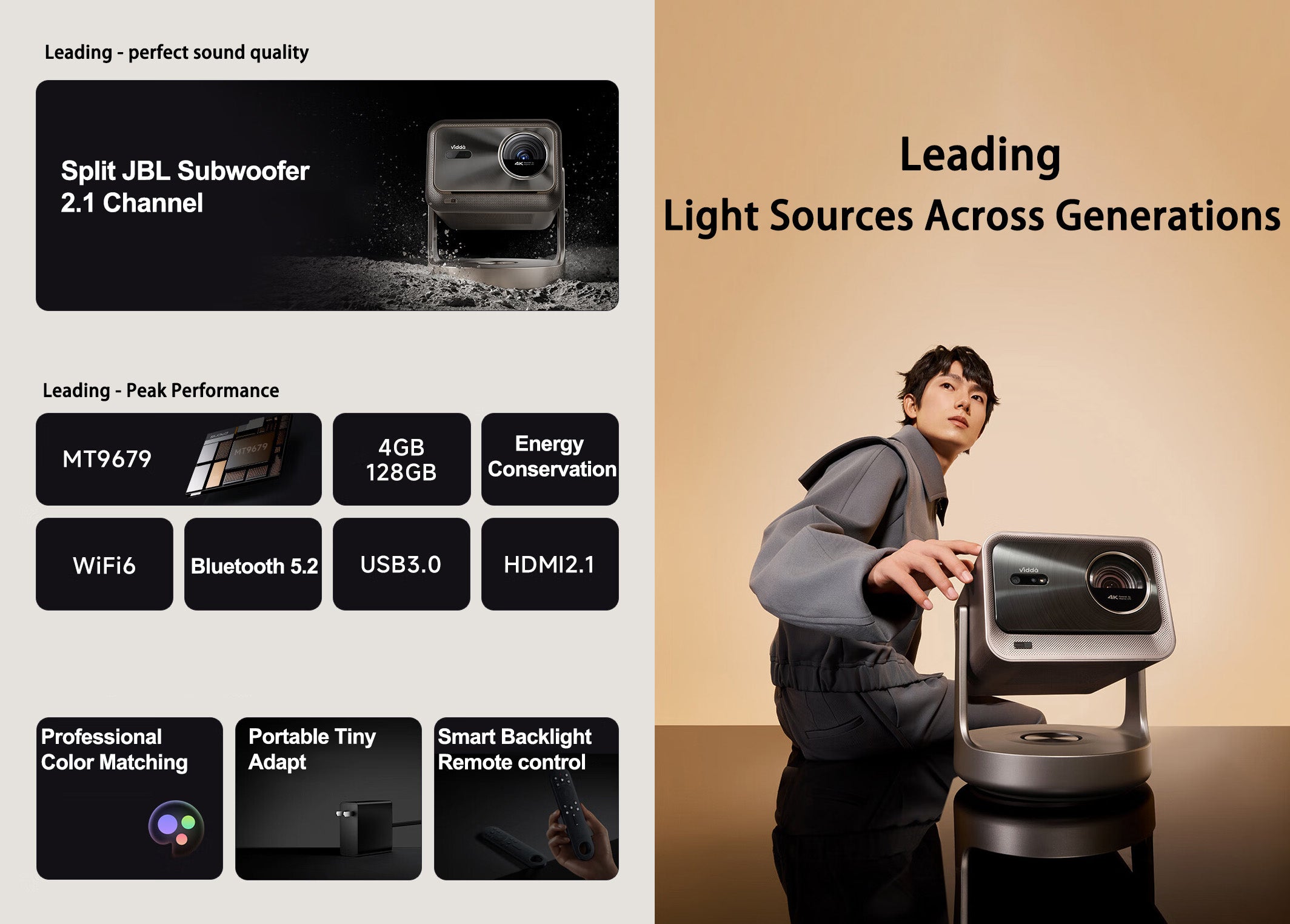 Hisense Vidda C2 Ultra Split JBL Subwoofer 2.1 Channel(Leading - perfect sound quality)