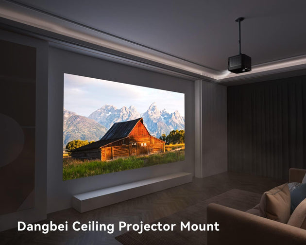 DANGBEI DBOX02 PRO 2000 ISO lumens 4k Laser projector with Dangbei Ceiling Projector mount