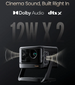 DANGBEI DBOX02 PRO 2000 ISO lumens 4k Laser projector ,Dolby audio,with 12W X2