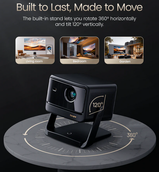 DANGBEI DBOX02 PRO 2000 ISO lumens 4k Laser projector ,360° adjustable