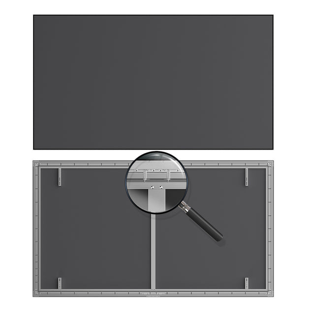 fixed frame screen pantalla de proyección  for UST proyector