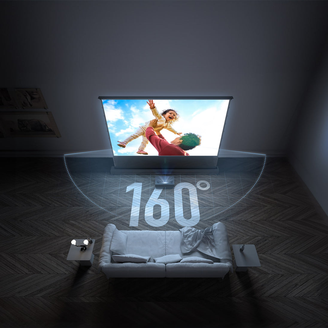 Formovie Theater premiu+120inch Formovie UST Floor rising screen Ultra-wide viewing angle