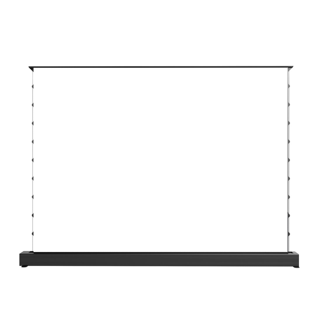 WUPRO Cinema White softMotorized Tension Floor Rising Projector Screen For Long Throw And UST Projector