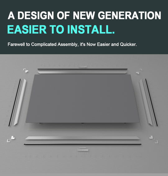 WUPRO Cinema Frame Fixed Projector Screen Easy installation. Screen material and frame