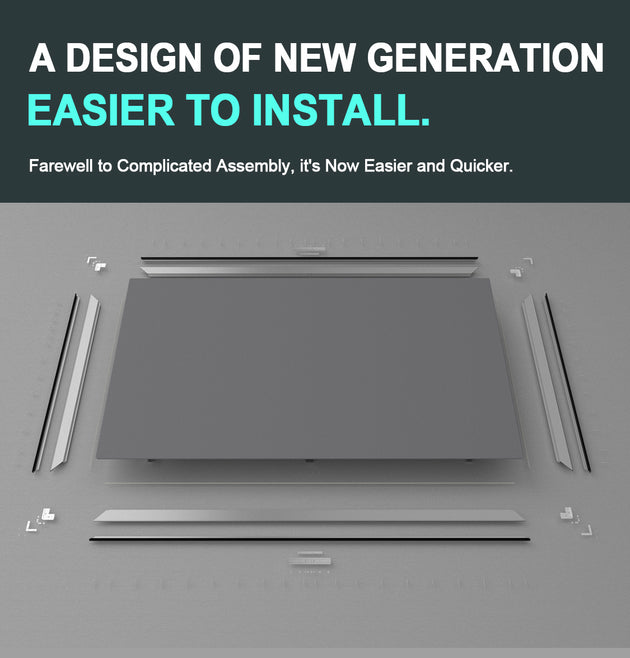 WUPRO Cinema Frame Fixed Projector Screen Easy installation. Screen material and frame