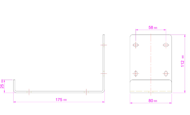 WUPRO LeApex CBSP ALR CLR Floor rising screen Wall Mounting: Install wall mount accessories size