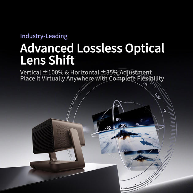 Vidda C5 ProMax 4K Laser Projector with Advanced Optical Lens Shift, Vertical ± 100% and Horizontal ± 35% Adjustment