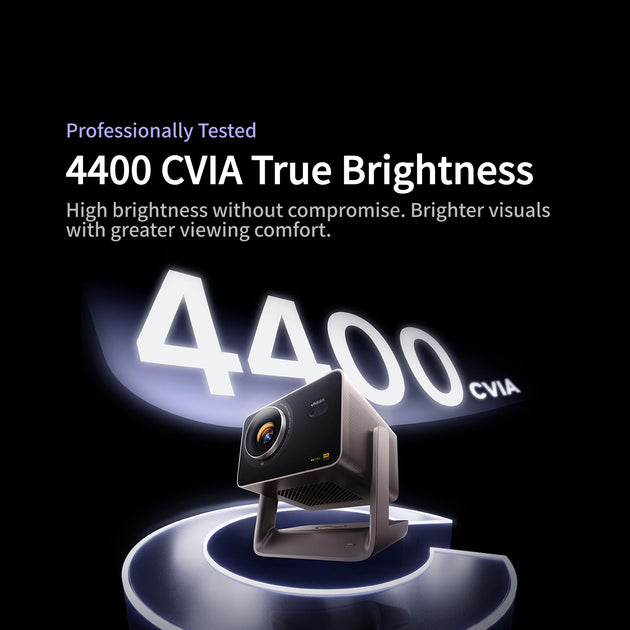 Vidda C5 Ultra 4K Tri-Color Laser Projector, Professionally Tested, 4400 CVIA Brightness, High-Brightness Home Theater Projection