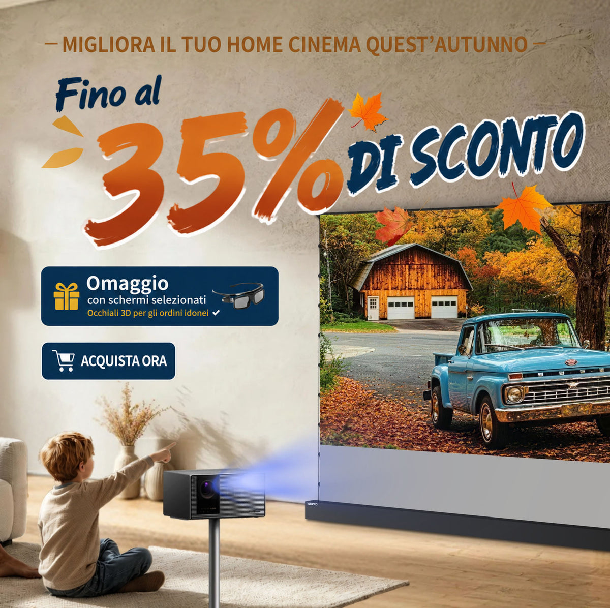 Saldi autunnali WUPRO BUY con sconti fino al 35%
