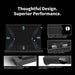 WUPRO LeApex CBSP CLR floor rising projector screen detail showcase, highlighting premium build quality, thoughtful design, and superior performance.