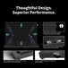 WUPRO LeApex CBSP CLR floor rising projector screen detail showcase, highlighting premium build quality, thoughtful design, and superior performance.