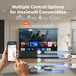 WUPRO LeApex CBSP CLR UST floor rising projector screen with smart voice control, compatible with Alexa, Google Assistant, and Tuya home automation.