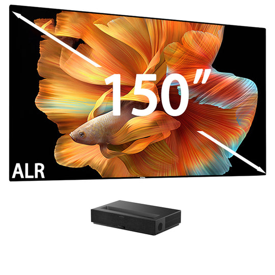 formovie theater premium 4k laser projector with Wupro cinema 150inch CBSP ultra contrast  ALR CLR screen bundle deal